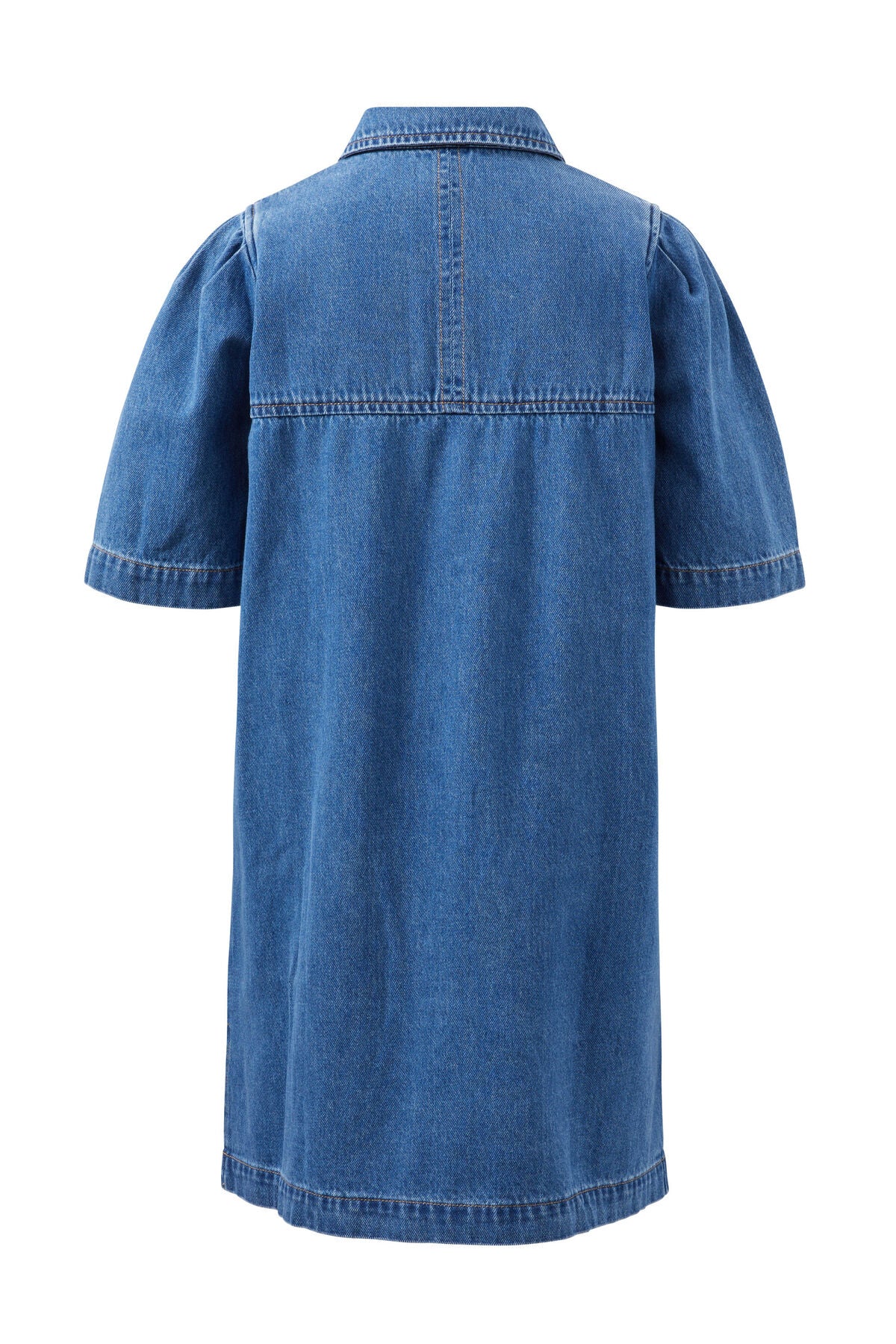 Dylan Pleat Sleeve Boxy Shirt Dress