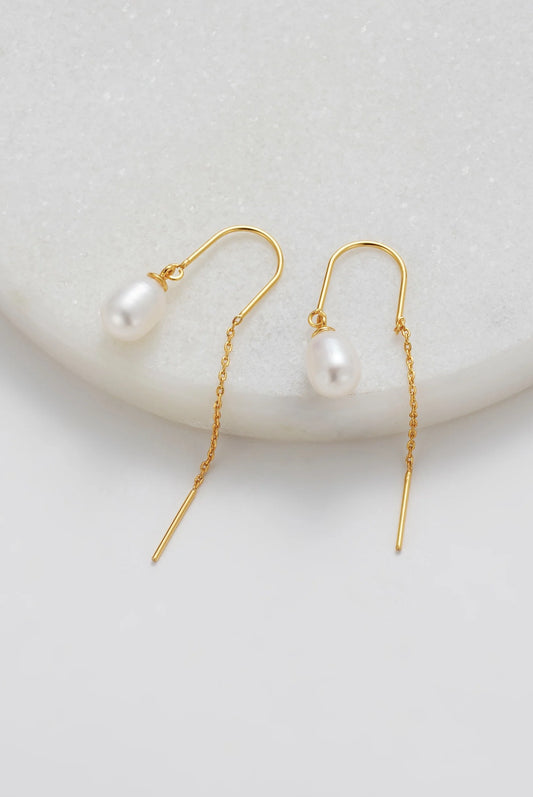 Talia Thread Earring | Gold