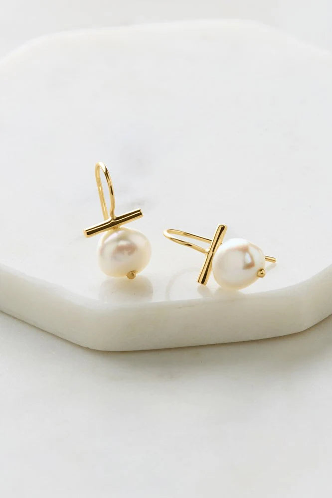 Sierra Pearl Earring - Gold