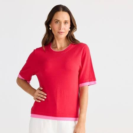 Billie Knit Top | Poppy/ Pink