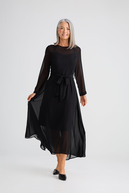 Onella Midi Dress | Black