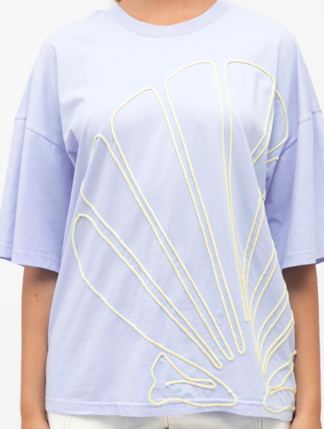 Shella Tee | Blue/Yellow