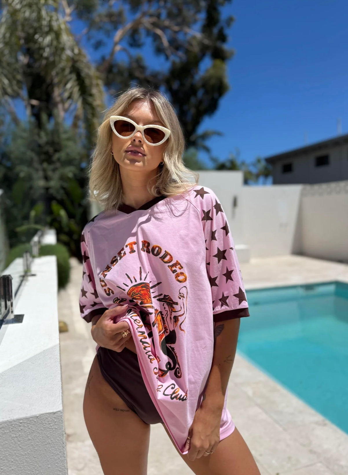 Sunset Mermaid Surf Club Tee
