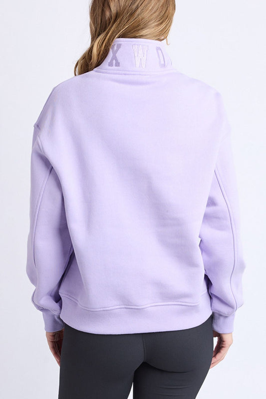 College Zip Crew | Lavender