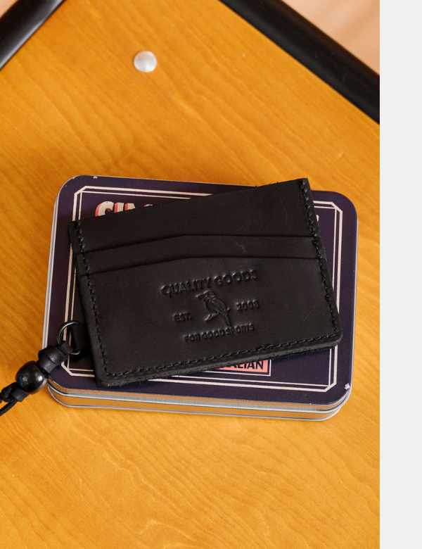 Marcus Card Holder | Vegan Raw Black