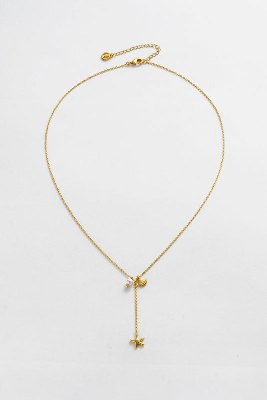 Starfish Mini Necklace | Gold