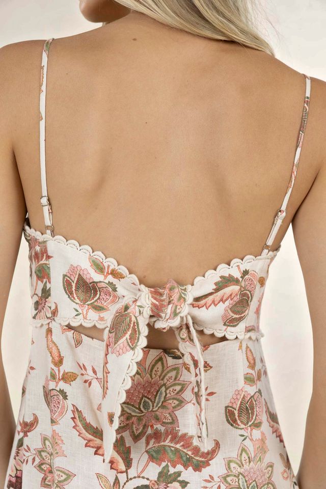 Bohemian Rose Strappy Dress