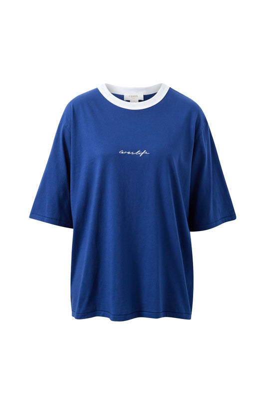 Luna Relaxed Tee | Russian Blue
