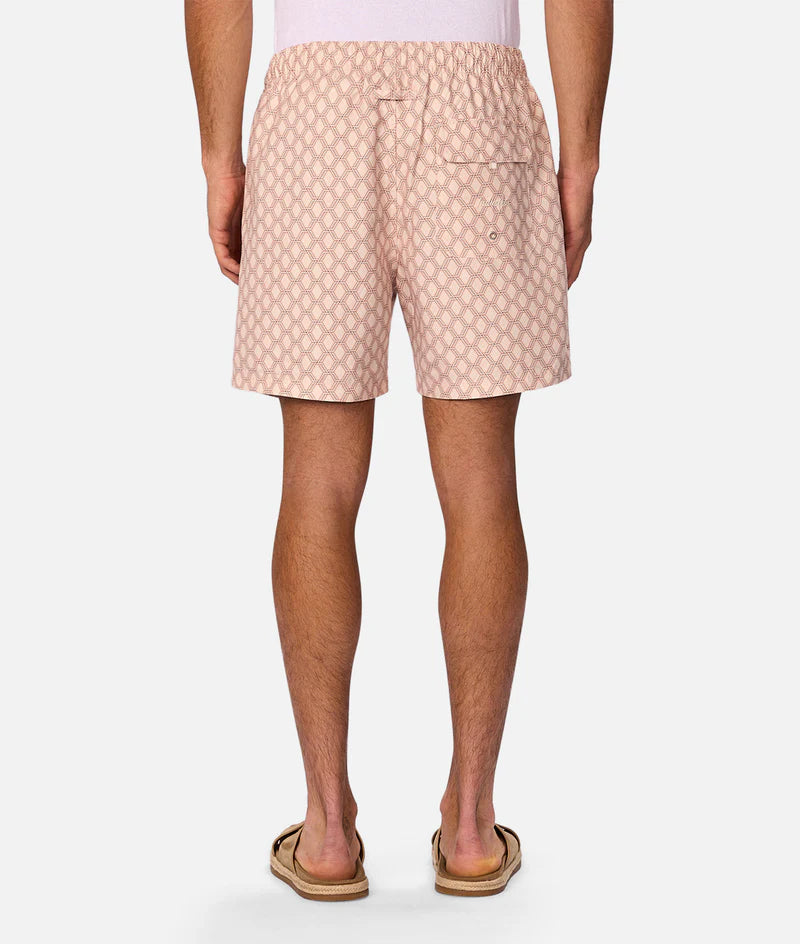The Panama Swim Short | Peach Combo