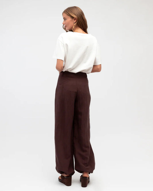 Acia Ballon Pant | Chocolate