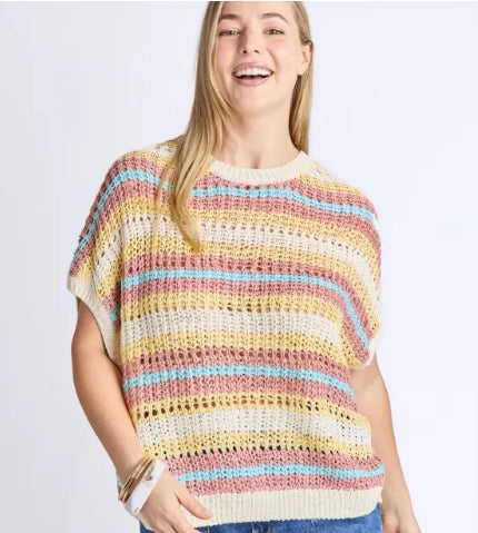 Striped Knit Top