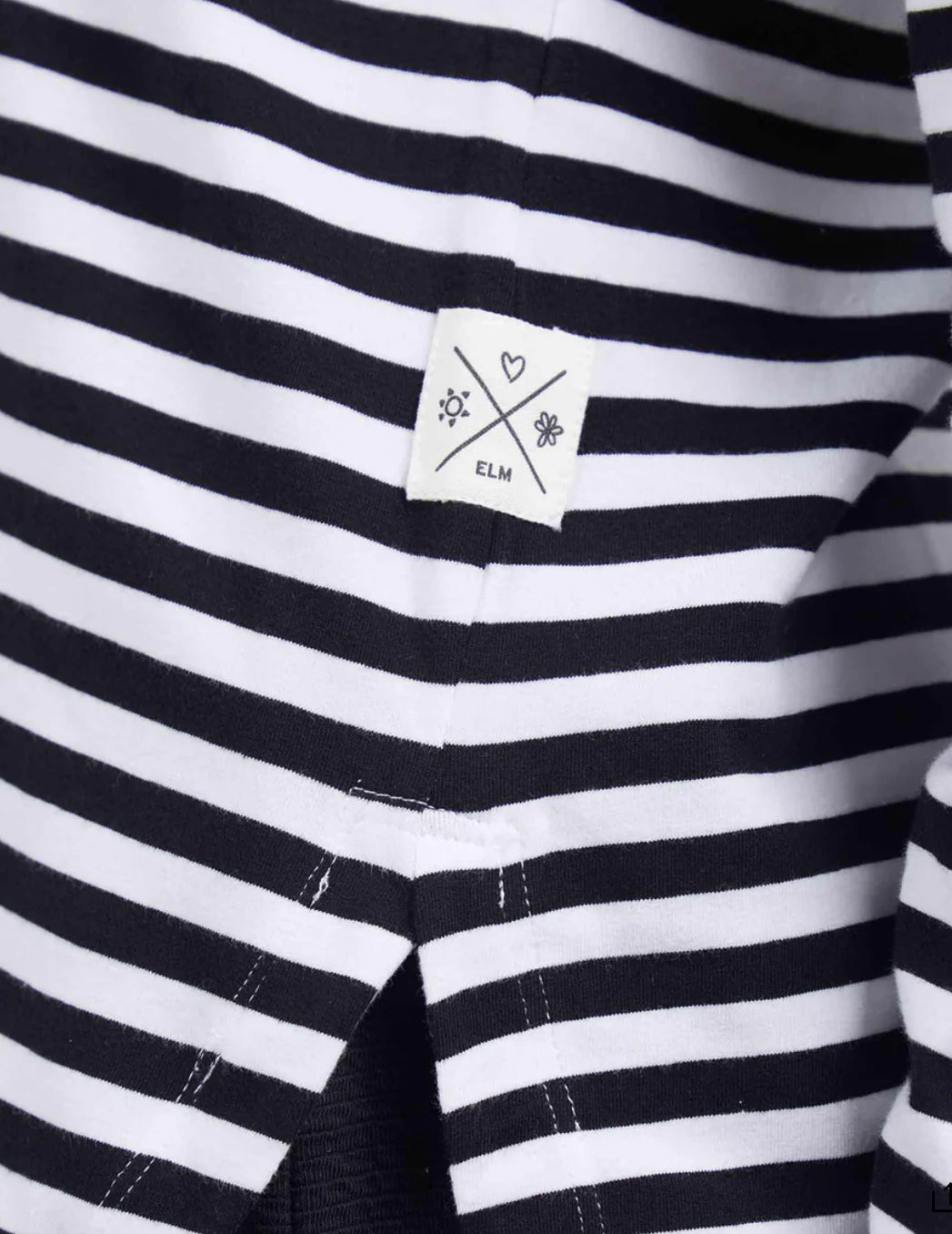 Lauren Long Sleeve Tee | Navy/White Stripe