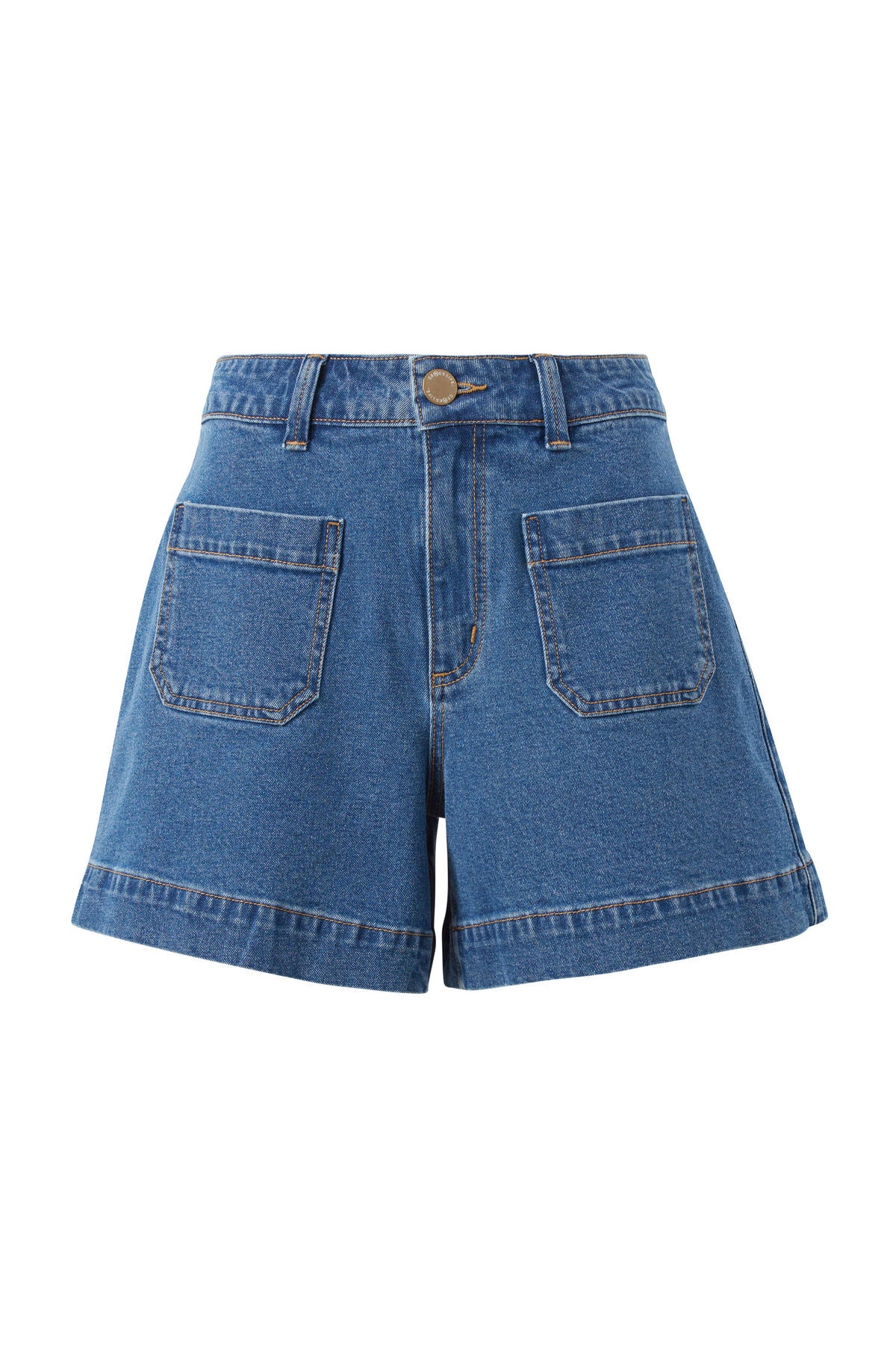 Denim Patch Pocket Short | Fresh Indigo