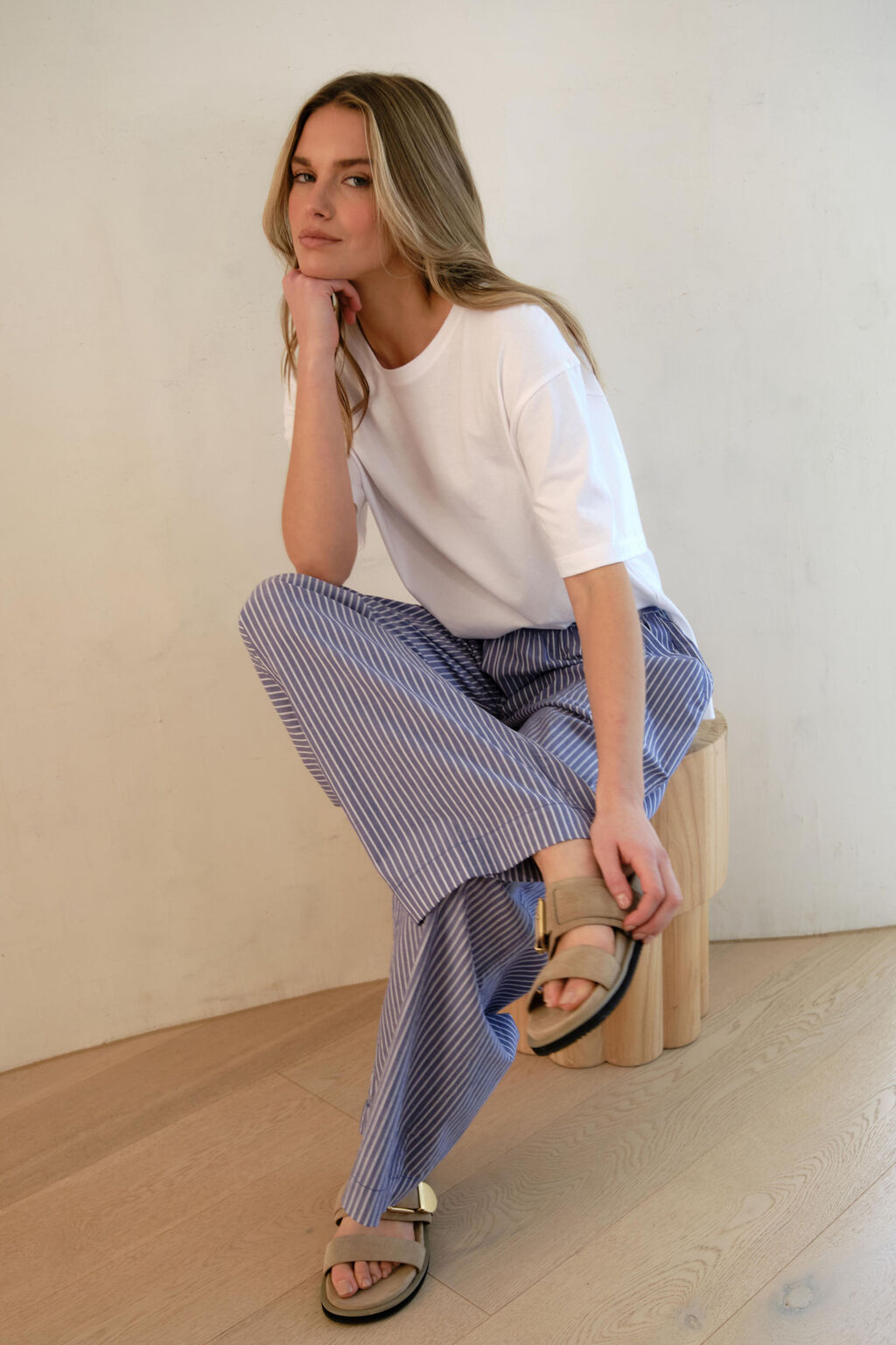 Stevie Slouch Tee | White