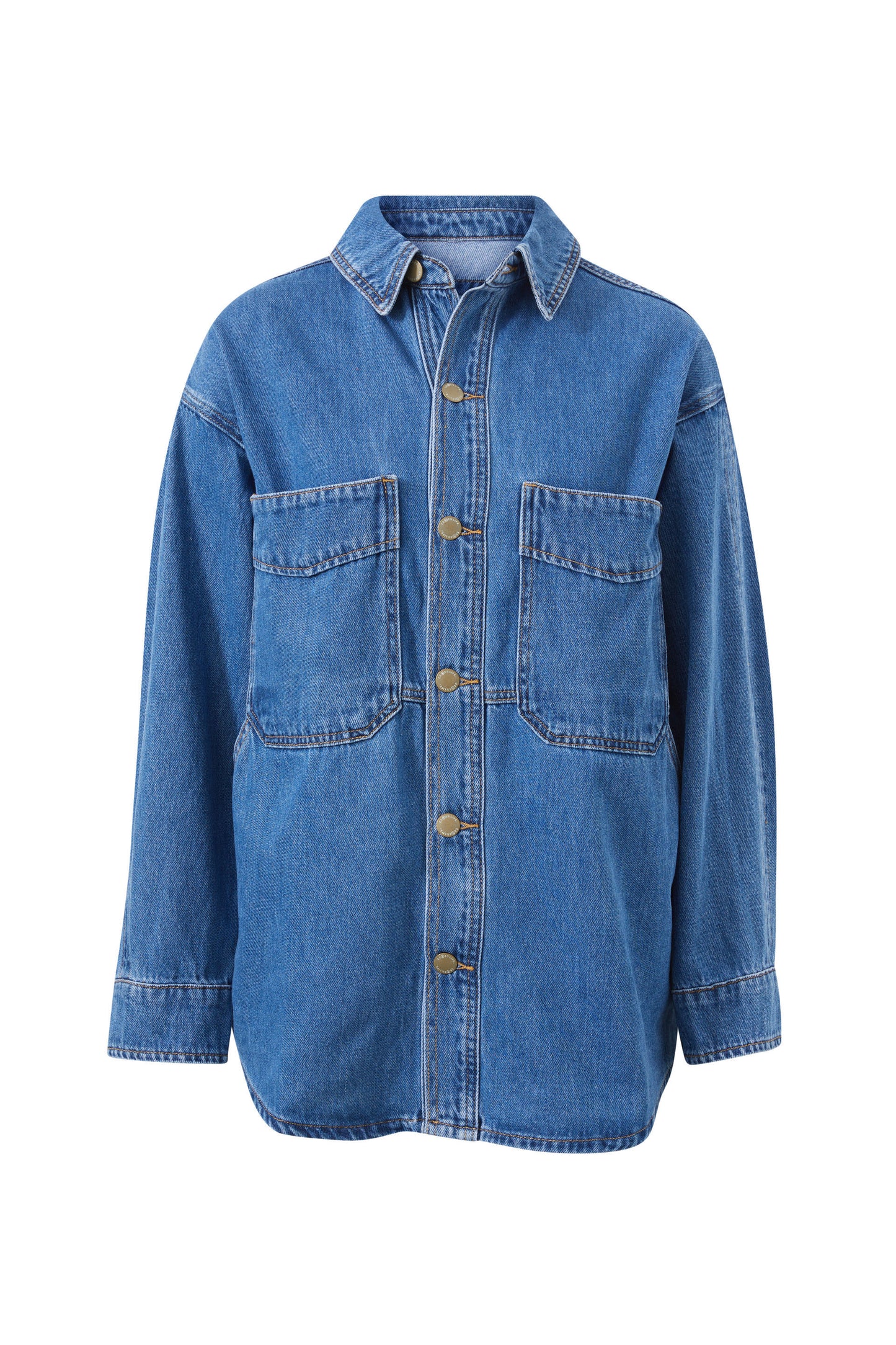 Bobbi Side Pocket Denim Shacket | Indigo