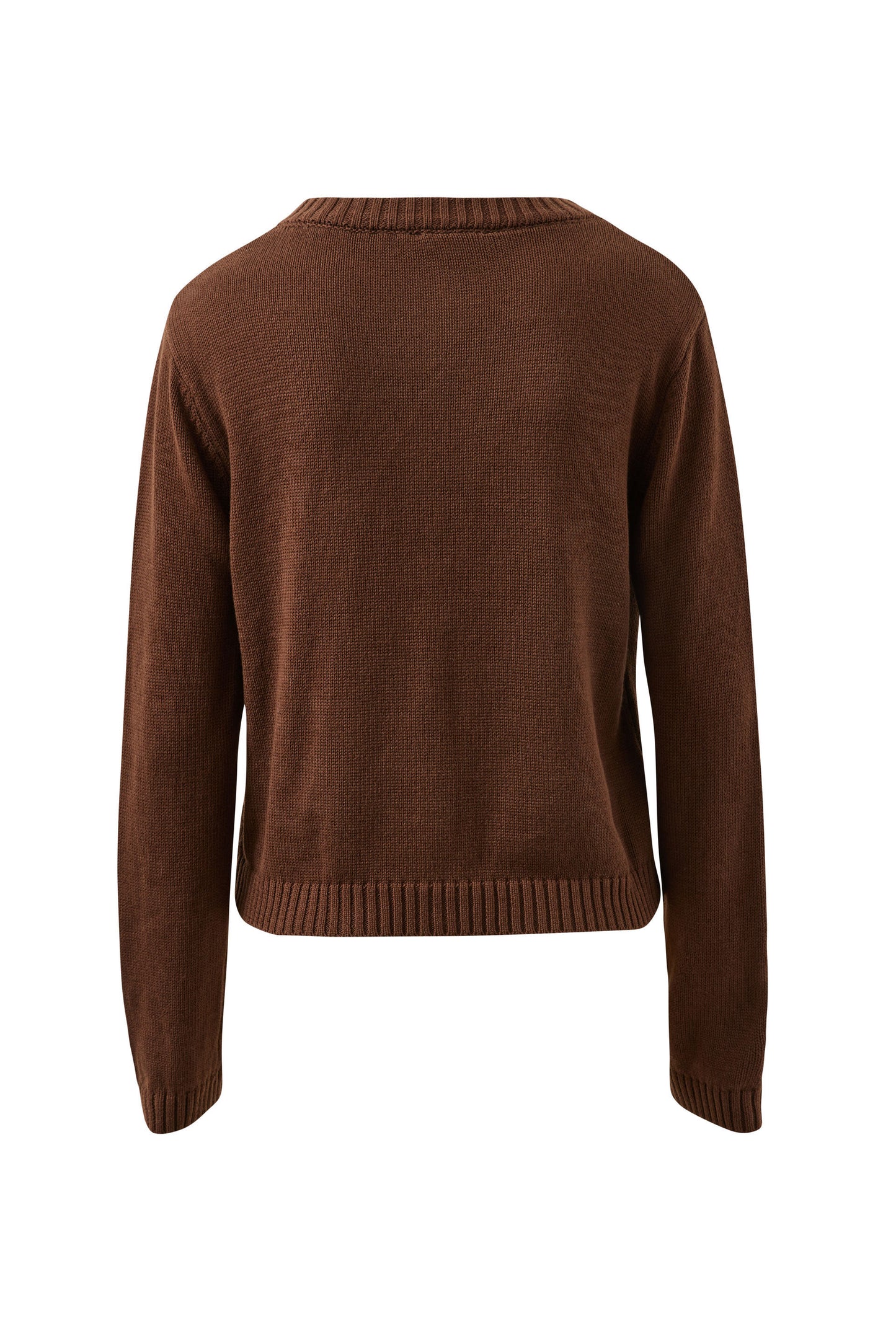 Nelly Long Sleeve Knit Cardi | Chocolate