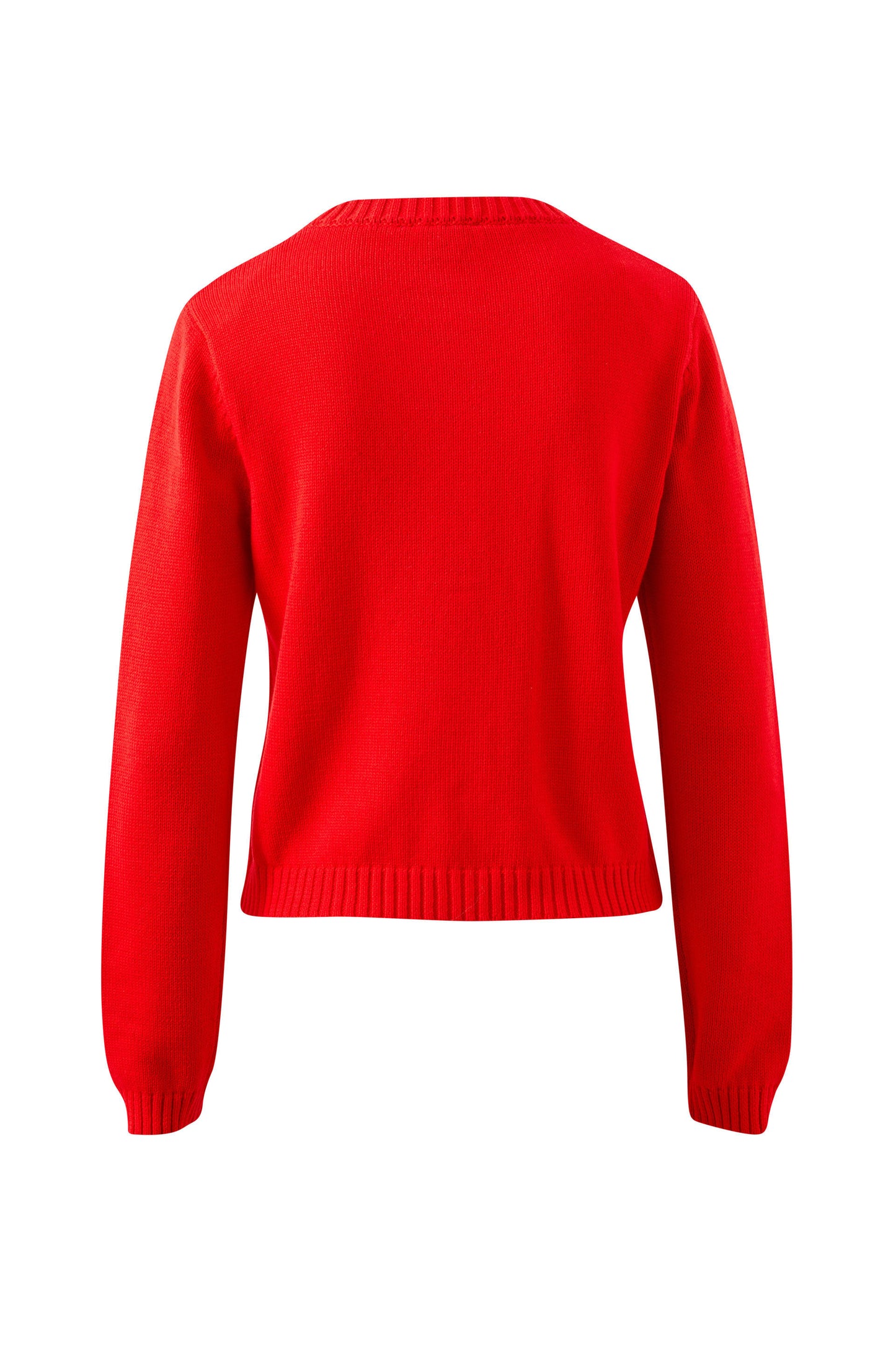 Nelly Long Sleeve Knit Cardi | Fiery Red