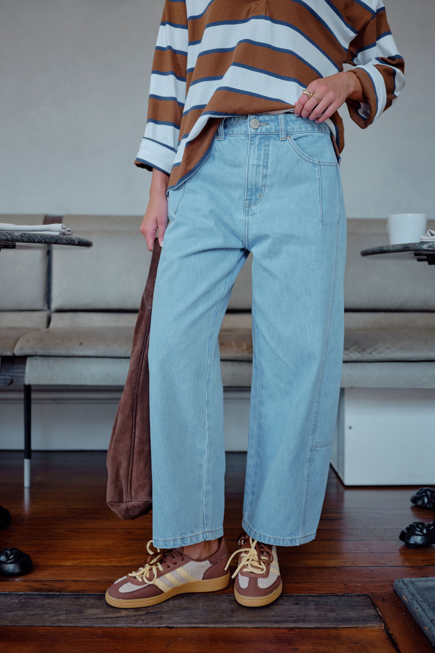 Demi Barrel Jean | Vintage Blue