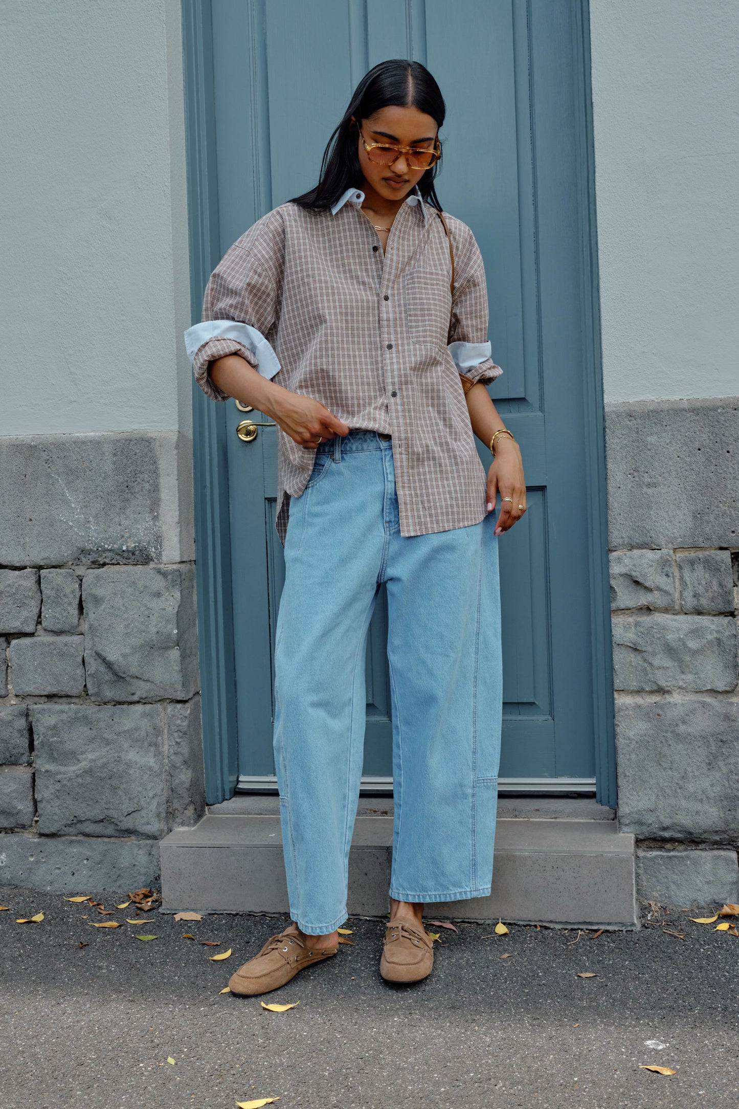 Demi Barrel Jean | Vintage Blue