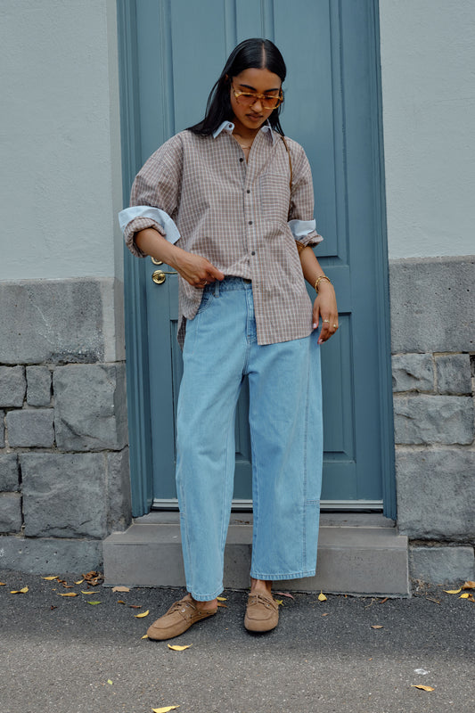 Demi Barrel Jean | Vintage Blue