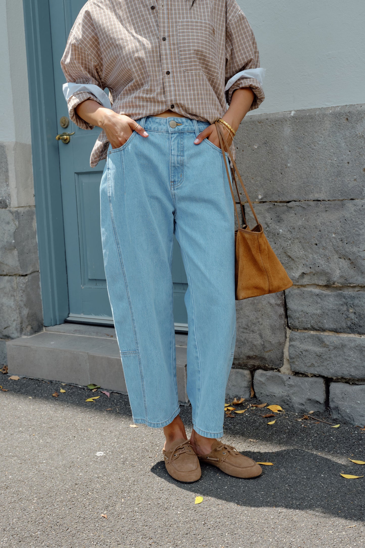 Demi Barrel Jean | Vintage Blue