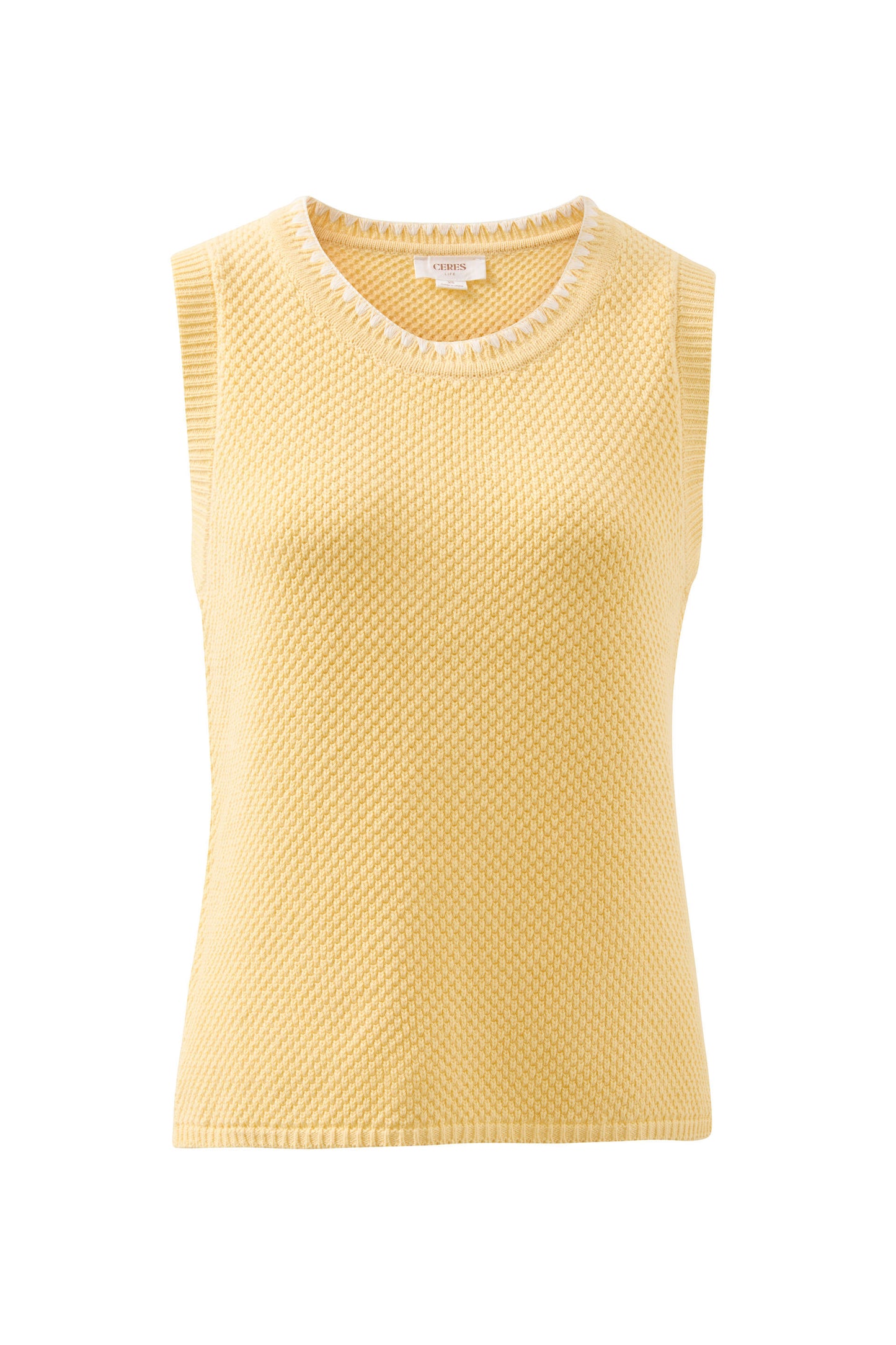 April Knit Tank | Sunny Yellow
