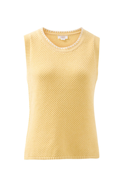 April Knit Tank | Sunny Yellow