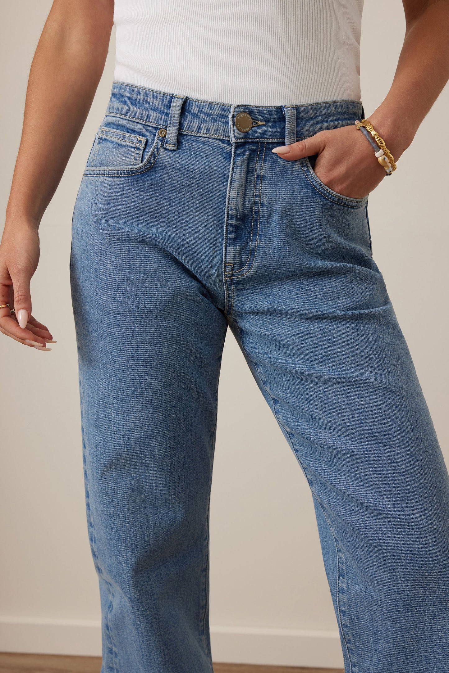 Sydney Straight Leg Jean | Vintage Blue