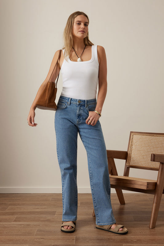 Sydney Straight Leg Jean | Vintage Blue