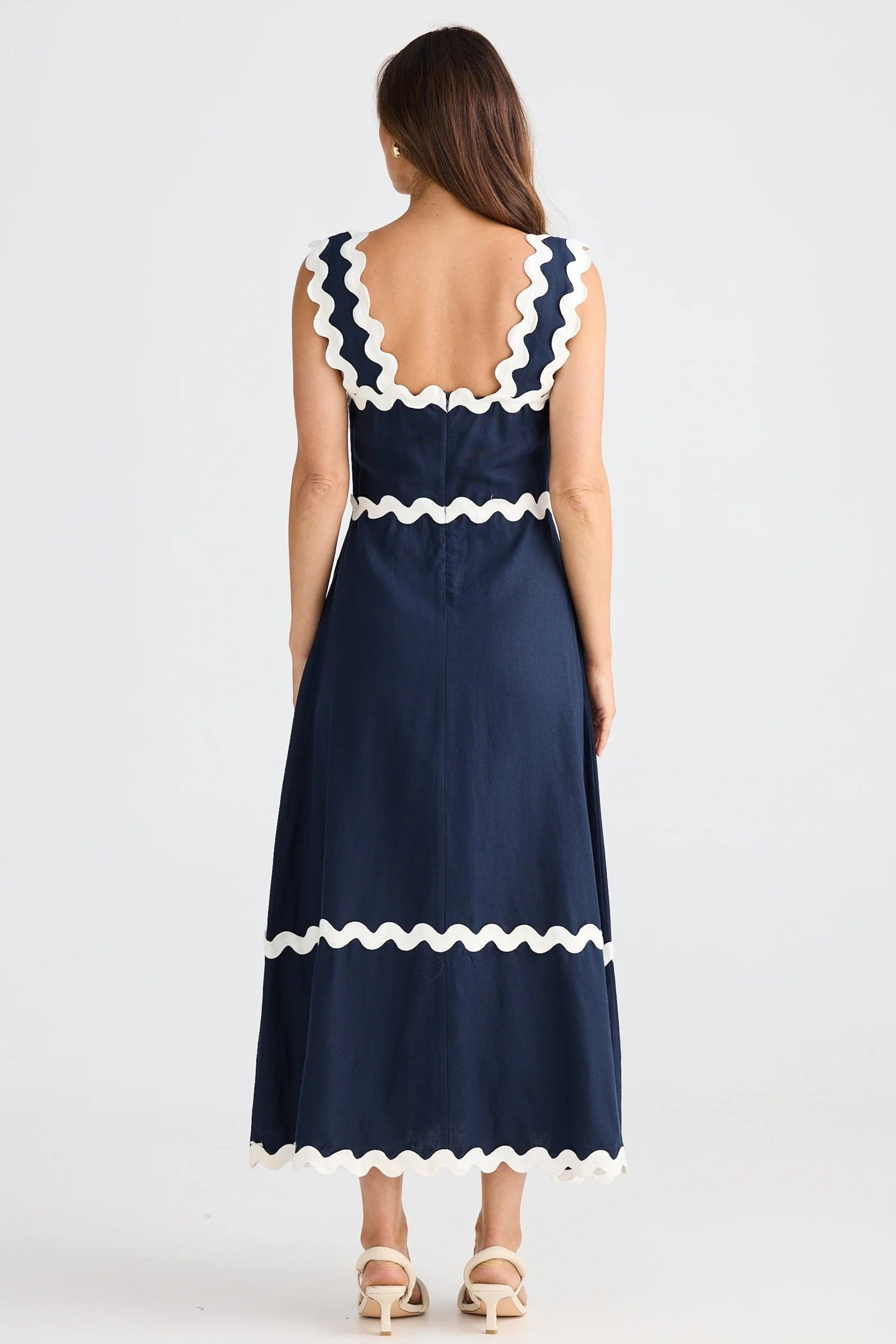 Marlo Midi Dress - Navy