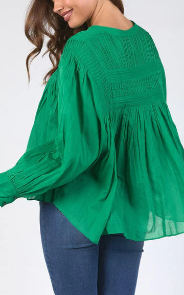 Montana Blouse | Pine Green