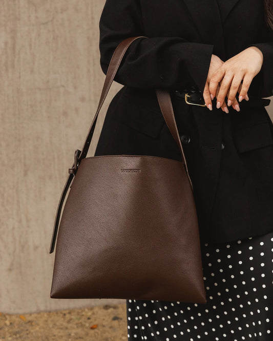 The Peyton Shoulder Bag | Chocolate
