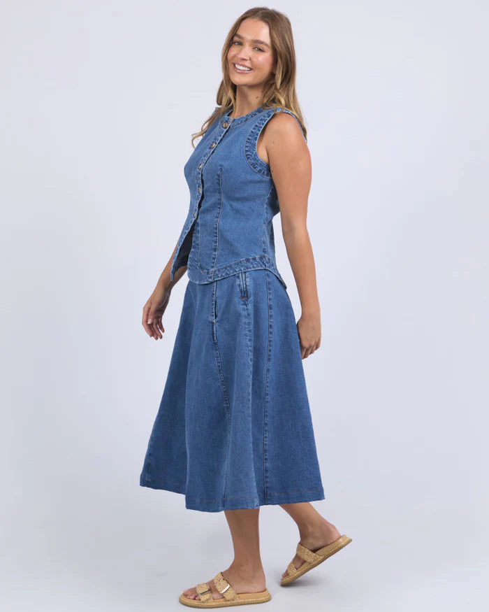 Abbott Vest | Mid Blue