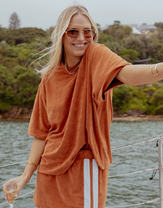 The Mason Tee Terry | Rust