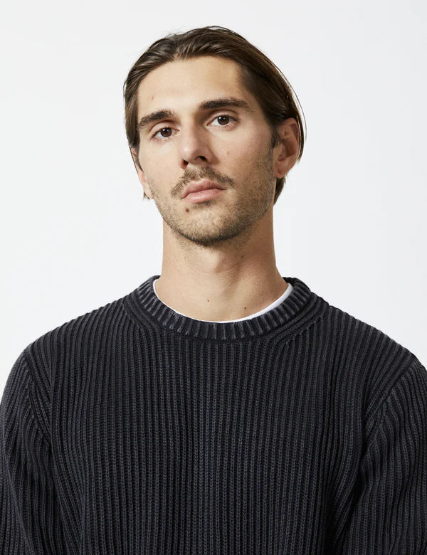 Fisher Chunky Organic Knit | Black