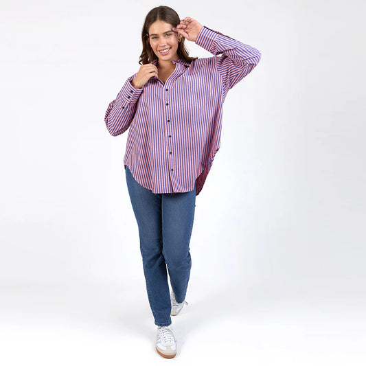 Lila Stripe Shirt