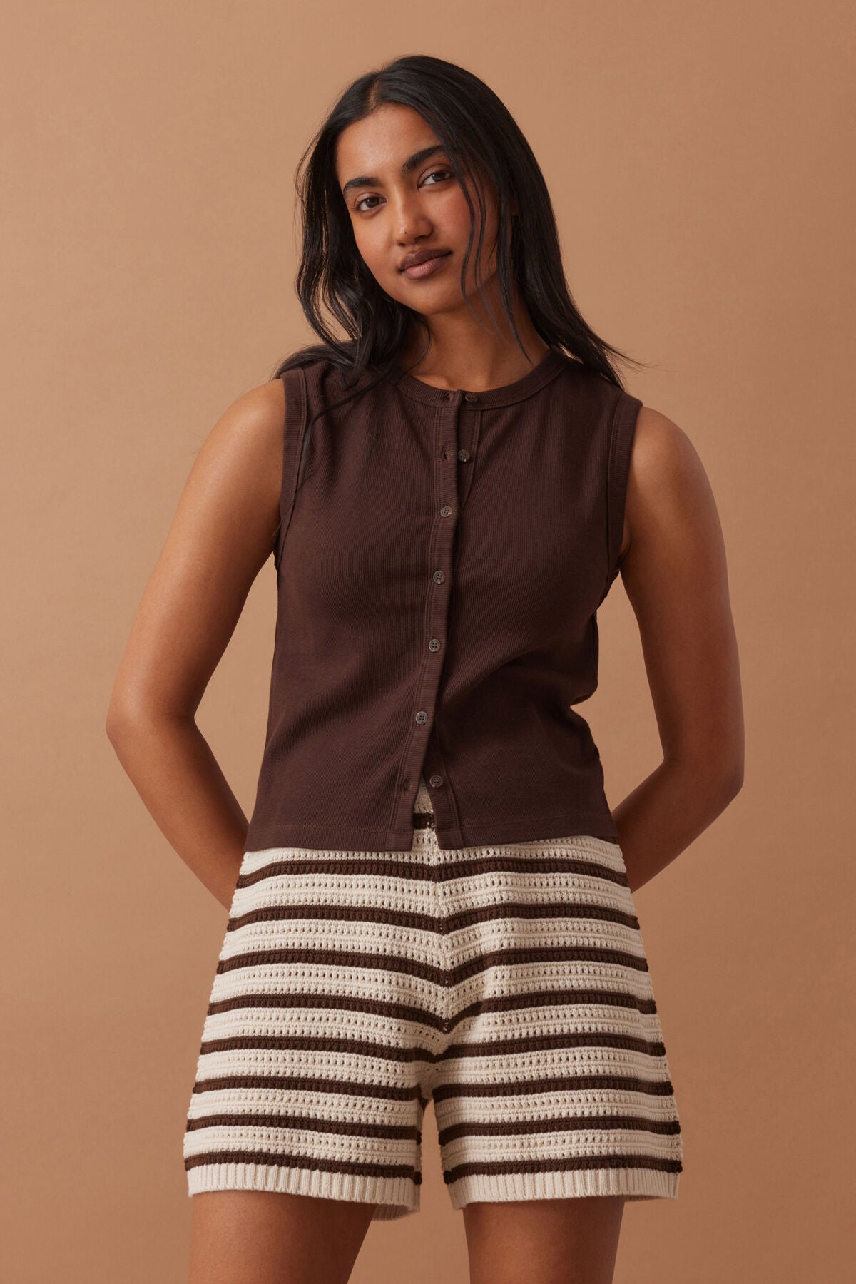 Molly Textured Knit Short