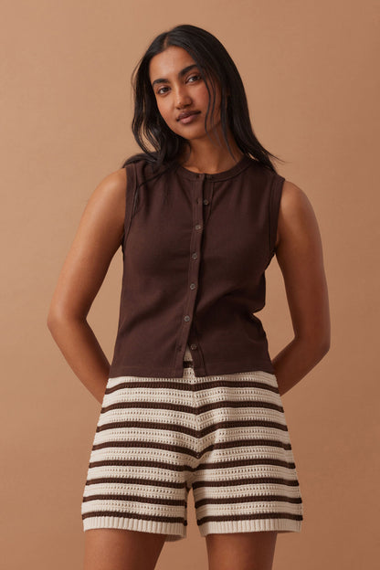 Molly Textured Knit Short