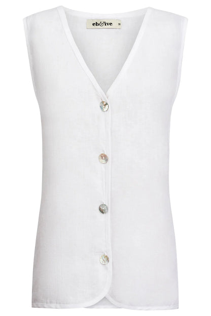Miramar Vest | White