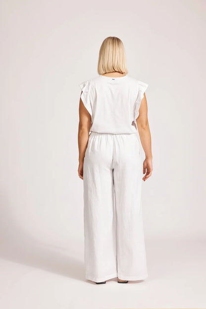 Miramar Palazzo Pant | White