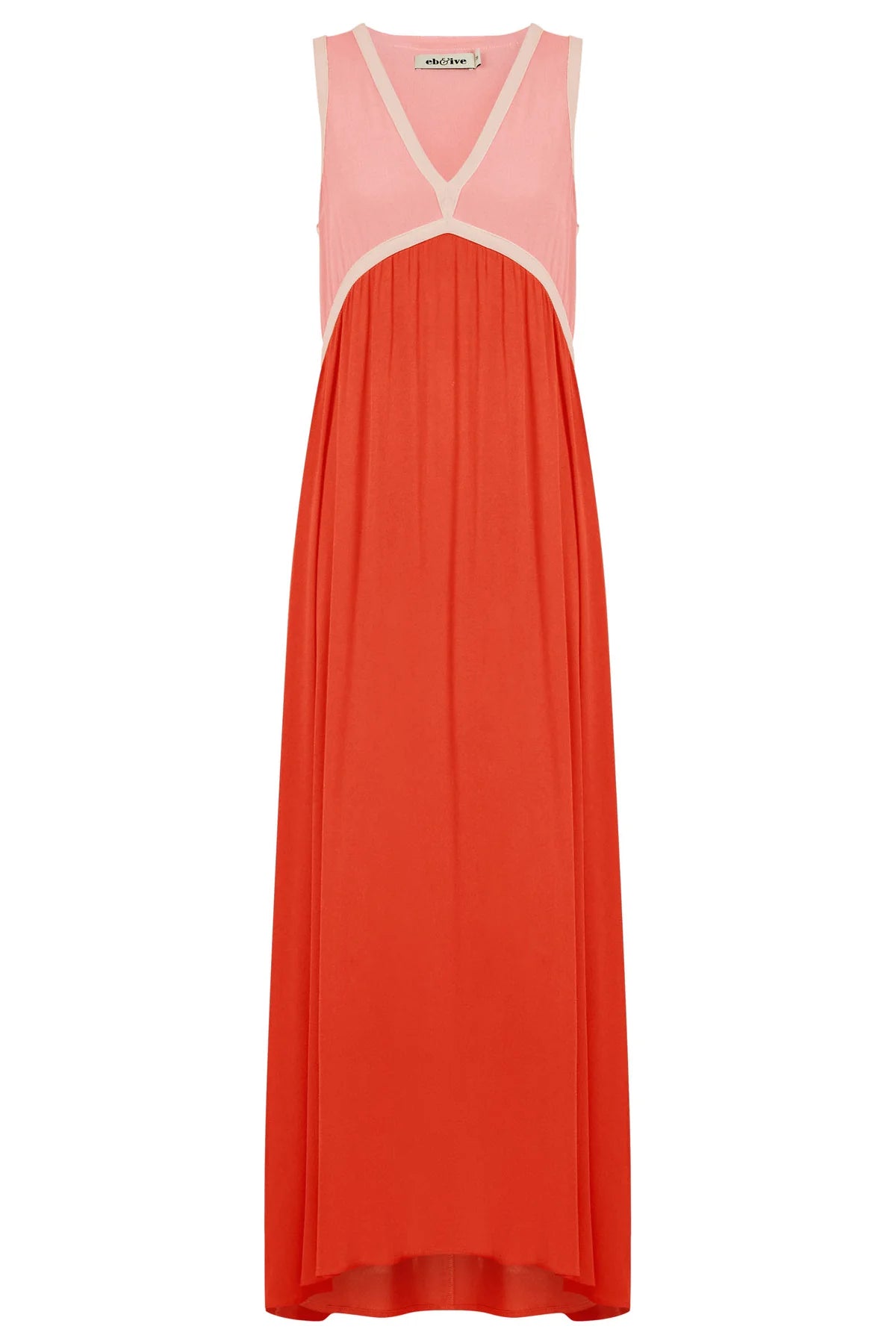 Alegria Spliced Maxi Dress | Cameo Coral
