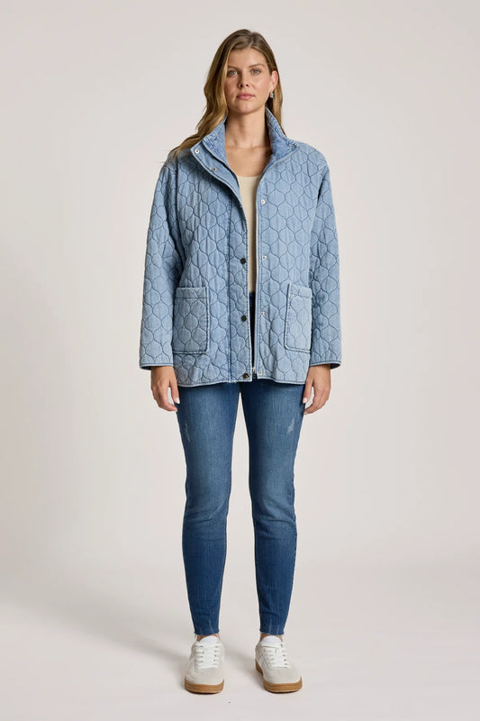 Sansi Quilted Jacket | Denim
