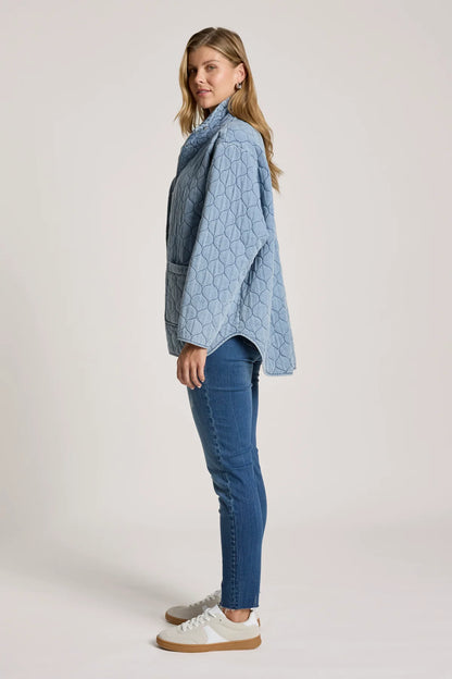 Sansi Quilted Jacket | Denim