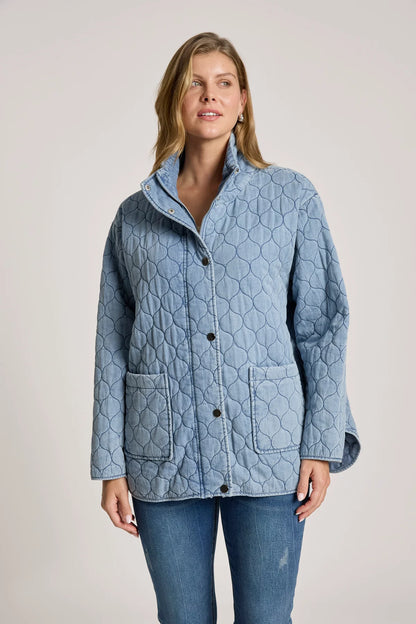 Sansi Quilted Jacket | Denim