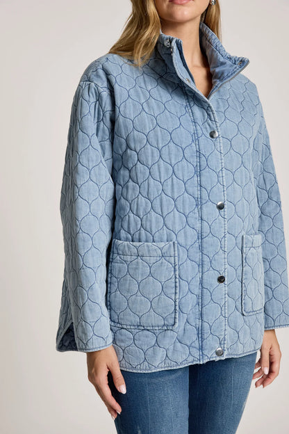 Sansi Quilted Jacket | Denim