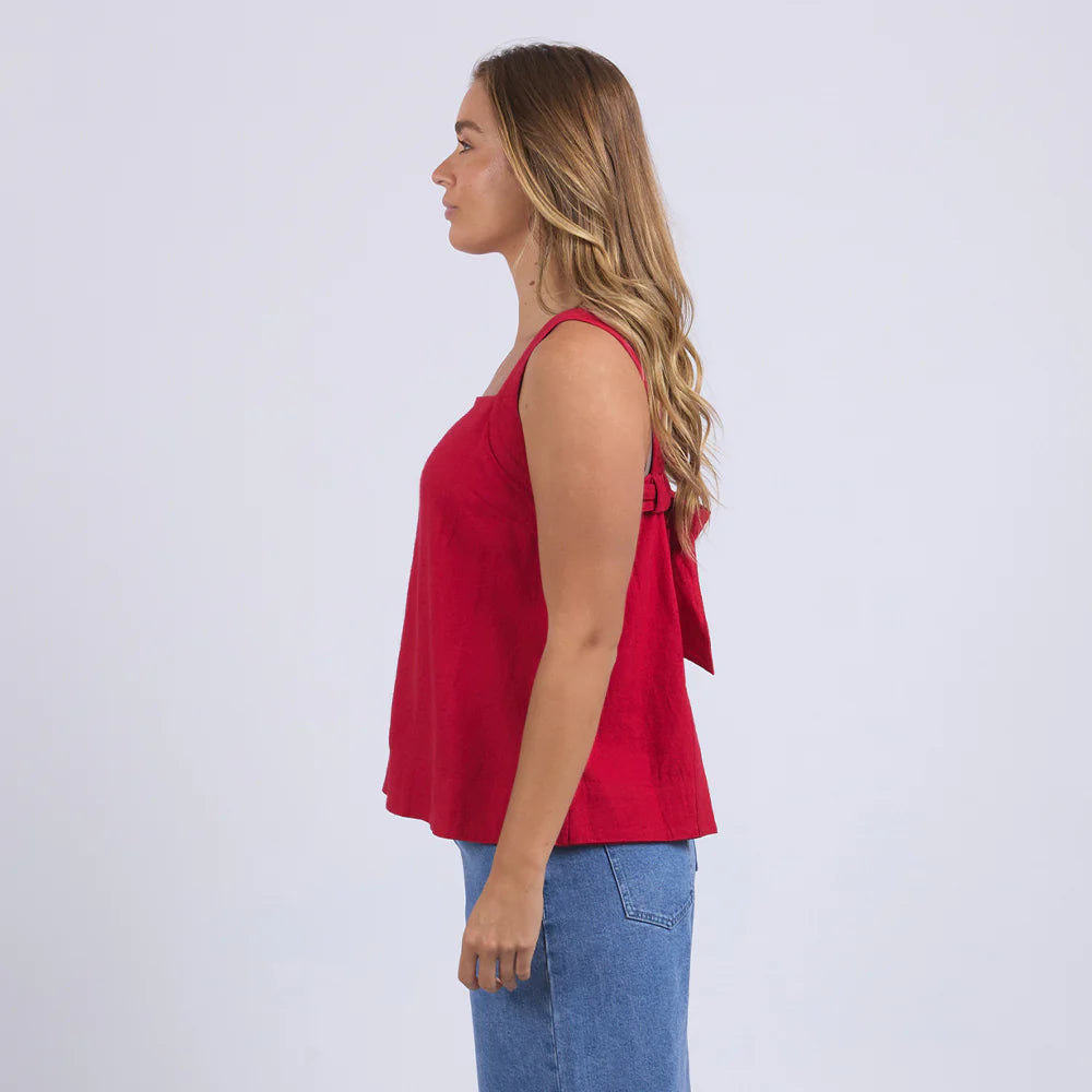 Lourdes Top | Crimson
