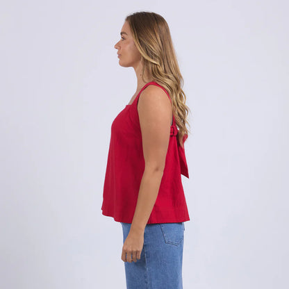 Lourdes Top | Crimson