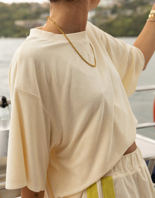 The Mason Tee Terry | Cream