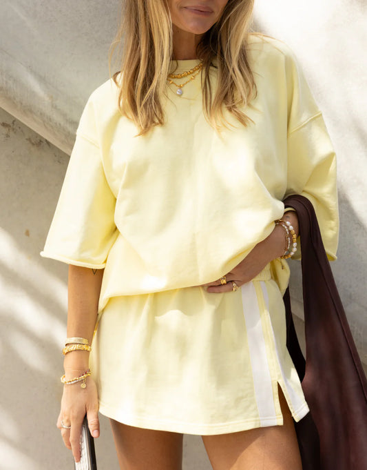 The Maya Mini Skirt | Lemon