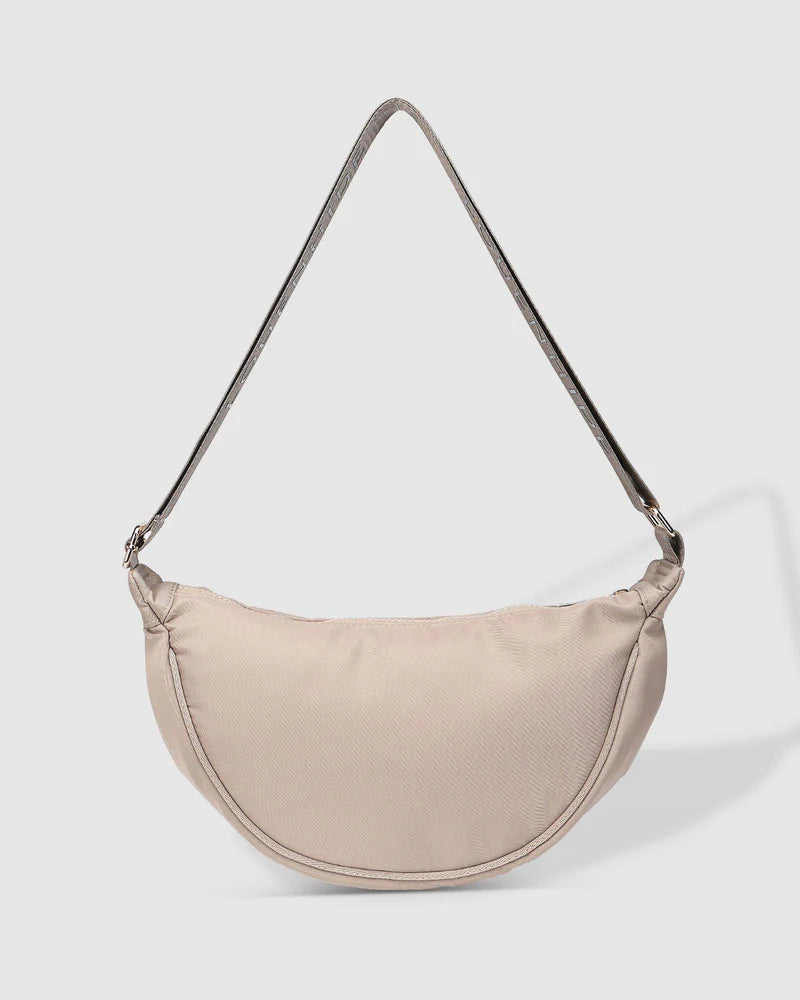 Sylvia Nylon Crossbody Bag | Beige